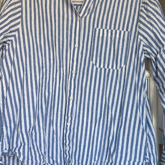 Sezane Blue and White Max Shirt - Picture 3 of 4